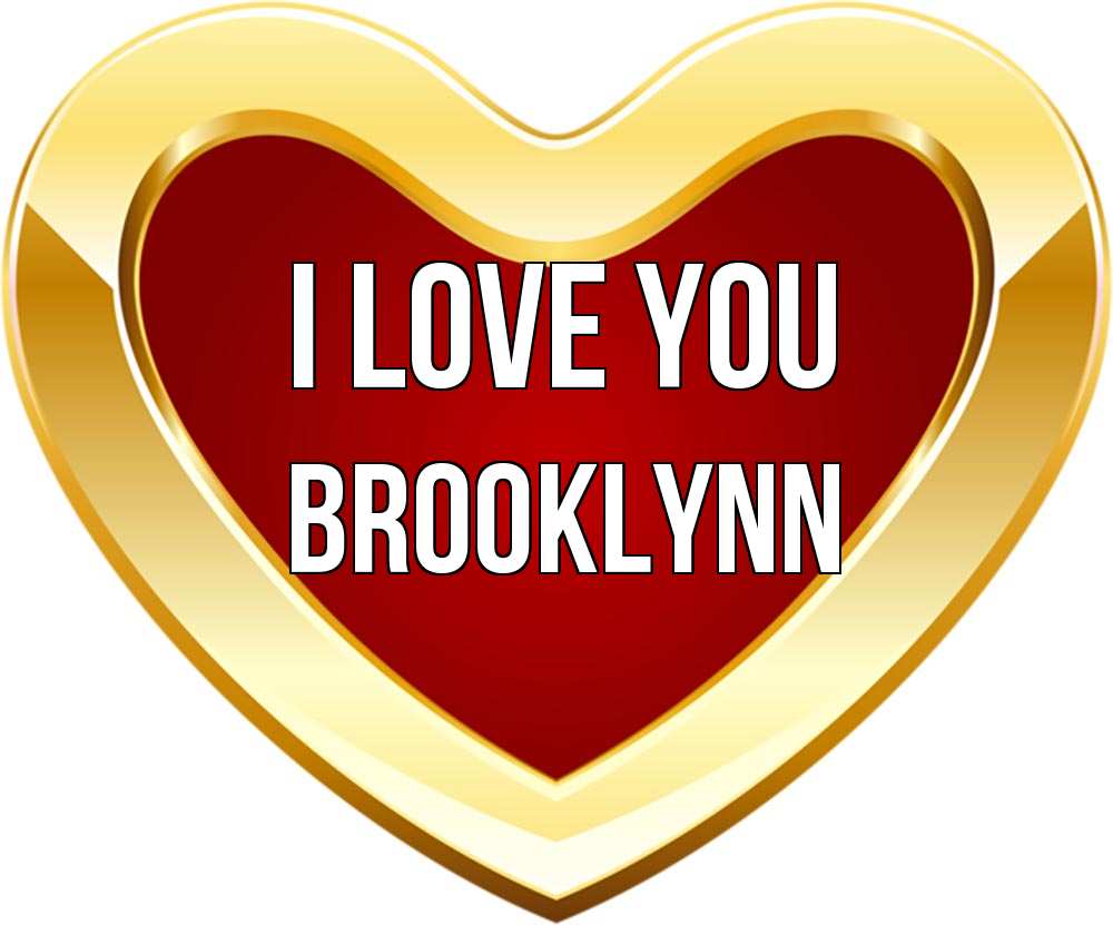 Greetings card с именем, Brooklynn I love you из краски Greetings with text for free download 
