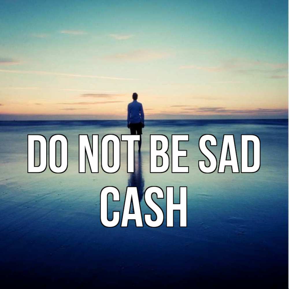 Greetings card с именем, Cash Do not be sad небо и гладь льда Greetings with text for free download 