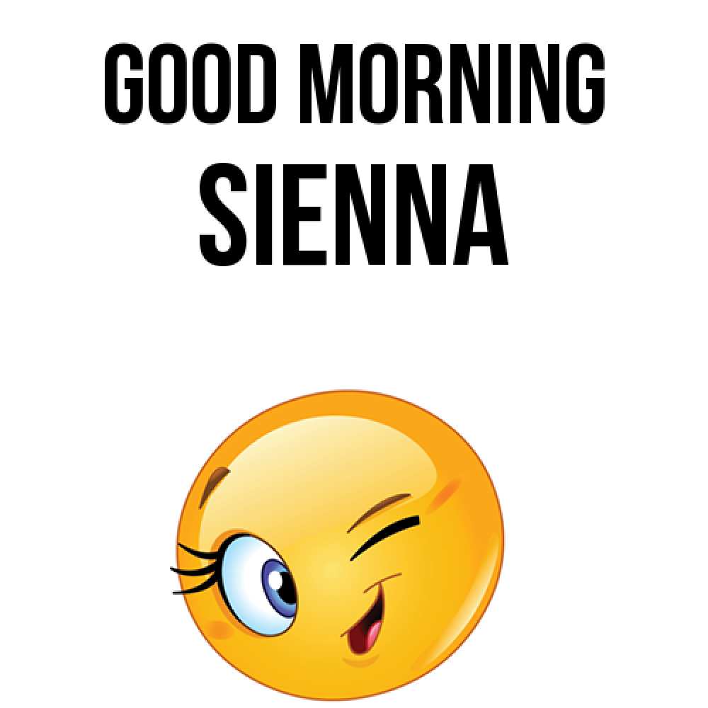 Greetings card с именем, Sienna Good morning хорошее настроение Greetings with text for free download 
