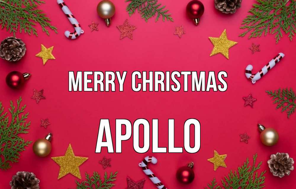 Greetings card с именем, Apollo Merry Christmas с рождеством Greetings with text for free download 