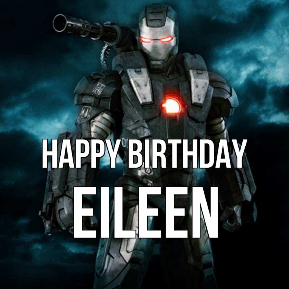 Greetings card с именем, Eileen Happy Birthday марвел супергерой в новом костюме Greetings with text for free download 