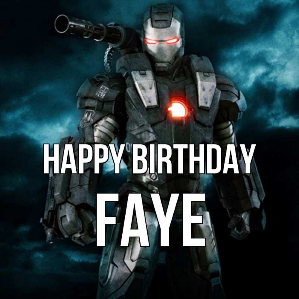 Greetings card с именем, Faye Happy Birthday марвел супергерой в новом костюме Greetings with text for free download 