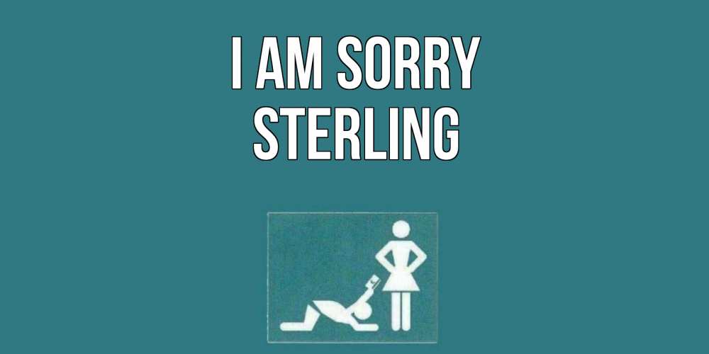 Greetings card с именем, Sterling I am sorry прости Greetings with text for free download 