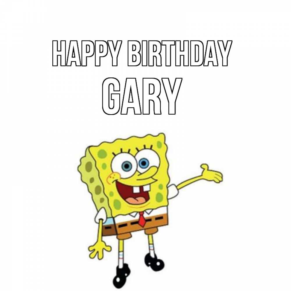 Greetings card с именем, Gary Happy Birthday веселые Greetings with text for free download 