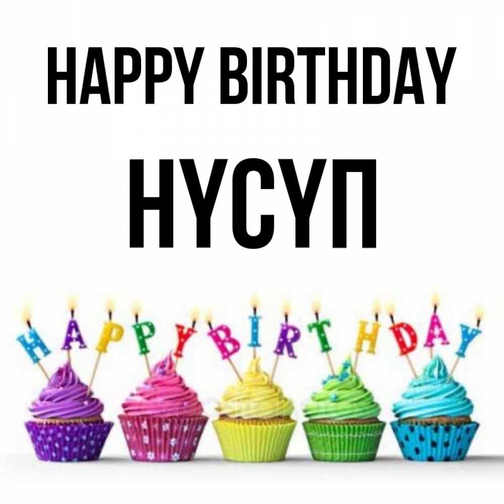 Greetings card с именем, НҮСҮП Happy Birthday открытка ко дню рождения с разноцветными вкусняшками Greetings with text for free download 