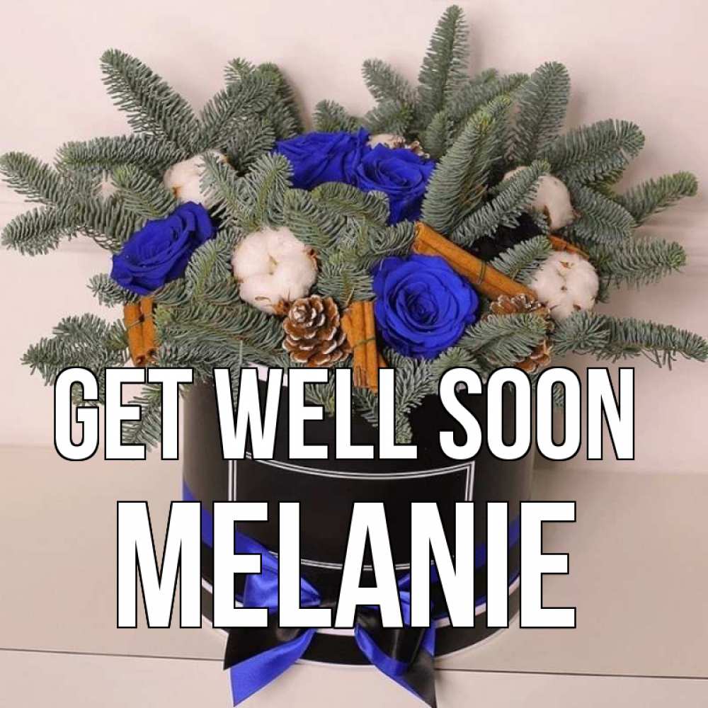 Greetings card с именем, Melanie Get well soon короче кто то загрузил эти шишки Greetings with text for free download 