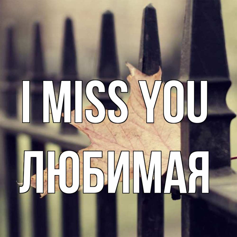 Greetings card с именем, Любимая I miss you очень скучно Greetings with text for free download 