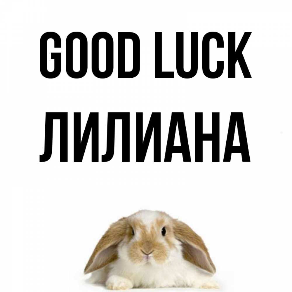 Greetings card с именем, Лилиана Good luck открытки с произвольным текстом который можно вставить в открытку и создать ее самостоятельно бесплатно онлайн Greetings with text for free download 