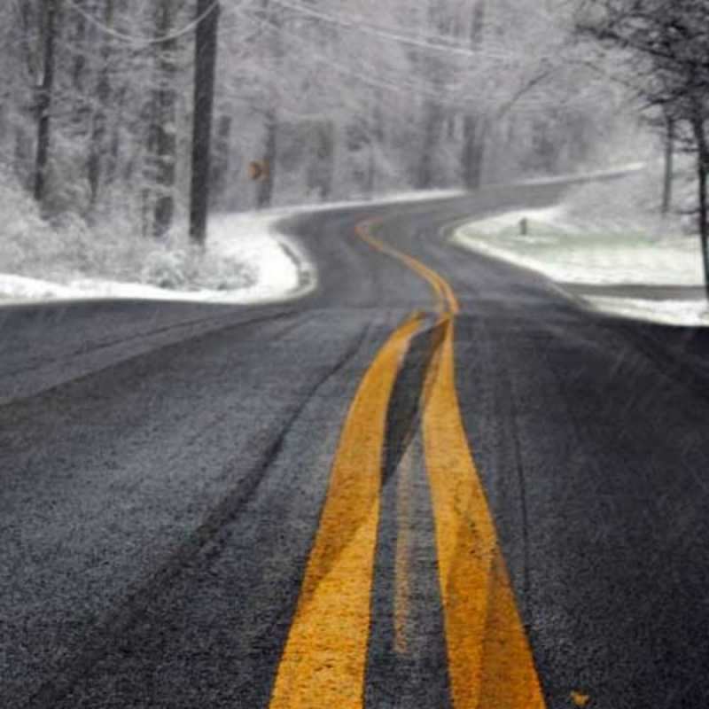 Открытка американская дорога в лесу хорошего вам путешествия Have a good trip 