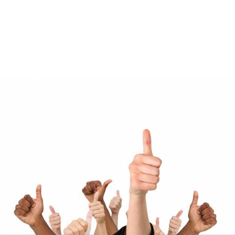 Открытка палец вверх  молодцом  Good luck 