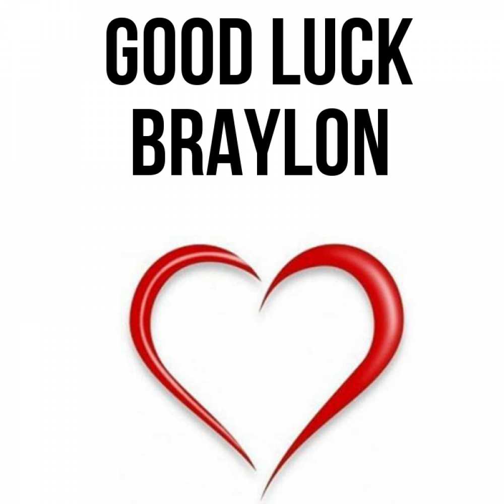 Greetings card с именем, Braylon Good luck для удачливых людей Greetings with text for free download 