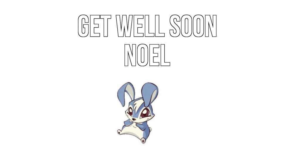 Greetings card с именем, Noel Get well soon серый заяц на открытке про выздоравление Greetings with text for free download 