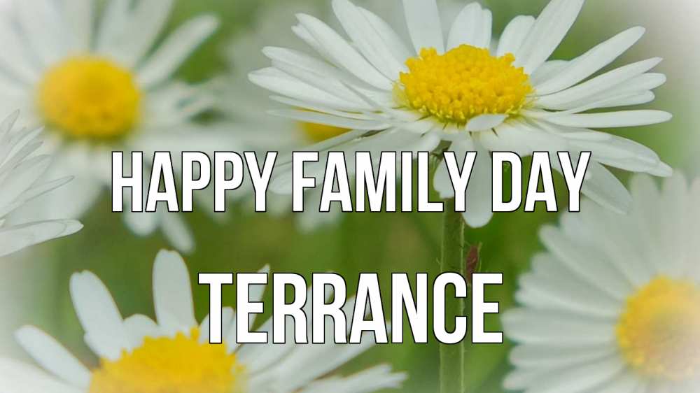 Greetings card с именем, Terrance happy family day с днем семьи  1 Greetings with text for free download 