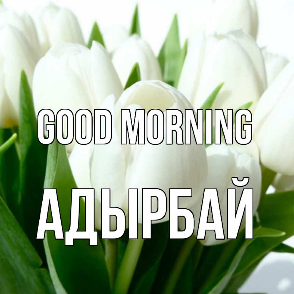 Greetings card с именем, Адырбай Good morning открытки на каждый день по именам Greetings with text for free download 