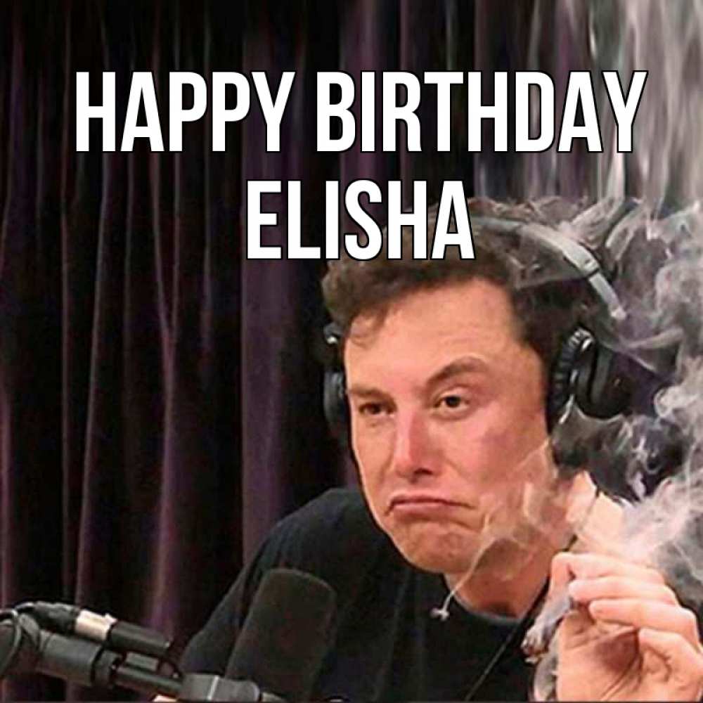 Greetings card с именем, Elisha Happy Birthday МЕМ Greetings with text for free download 