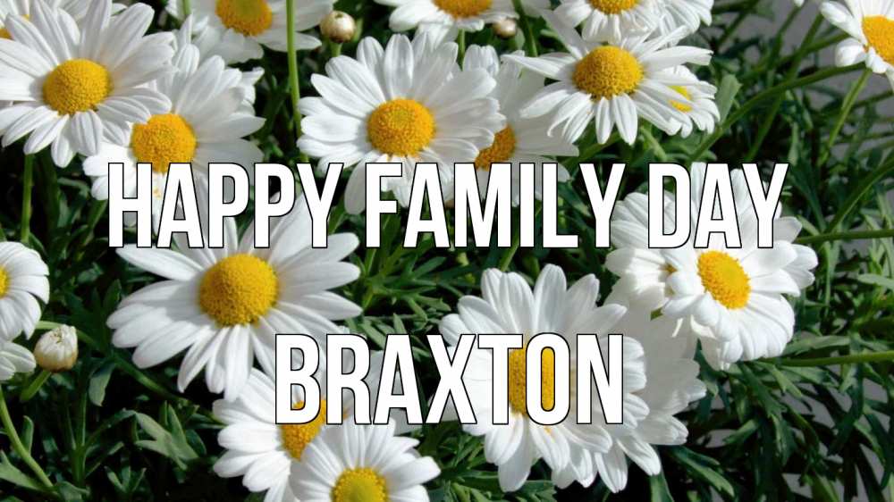 Greetings card с именем, Braxton happy family day с днем семьи Greetings with text for free download 