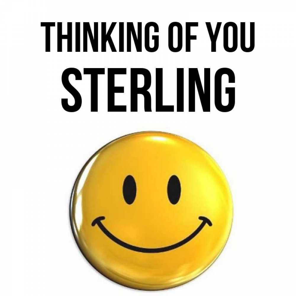 Greetings card с именем, Sterling Thinking of you создать открытку с подписью своими руками Greetings with text for free download 