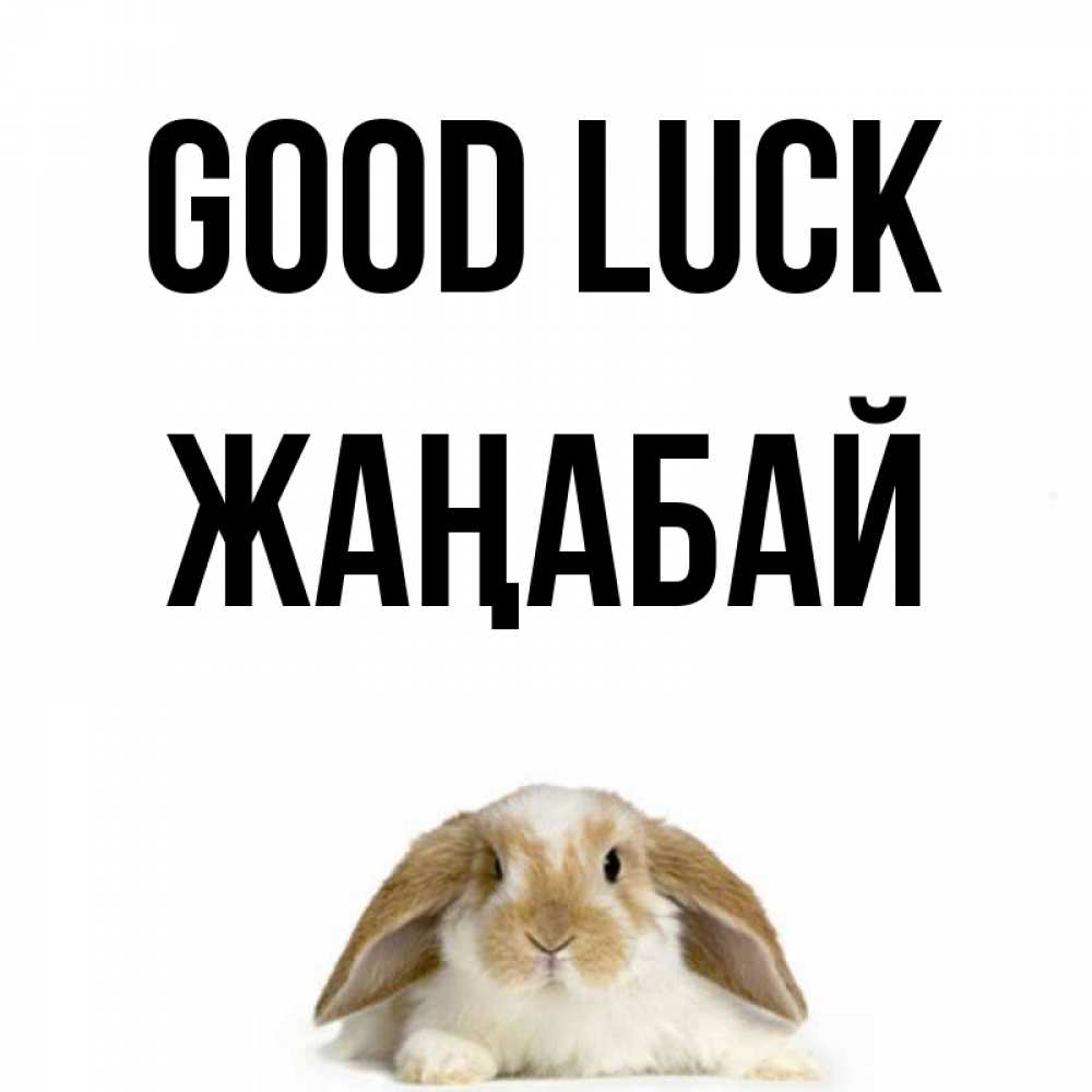 Greetings card с именем, Жаңабай Good luck открытки с произвольным текстом который можно вставить в открытку и создать ее самостоятельно бесплатно онлайн Greetings with text for free download 