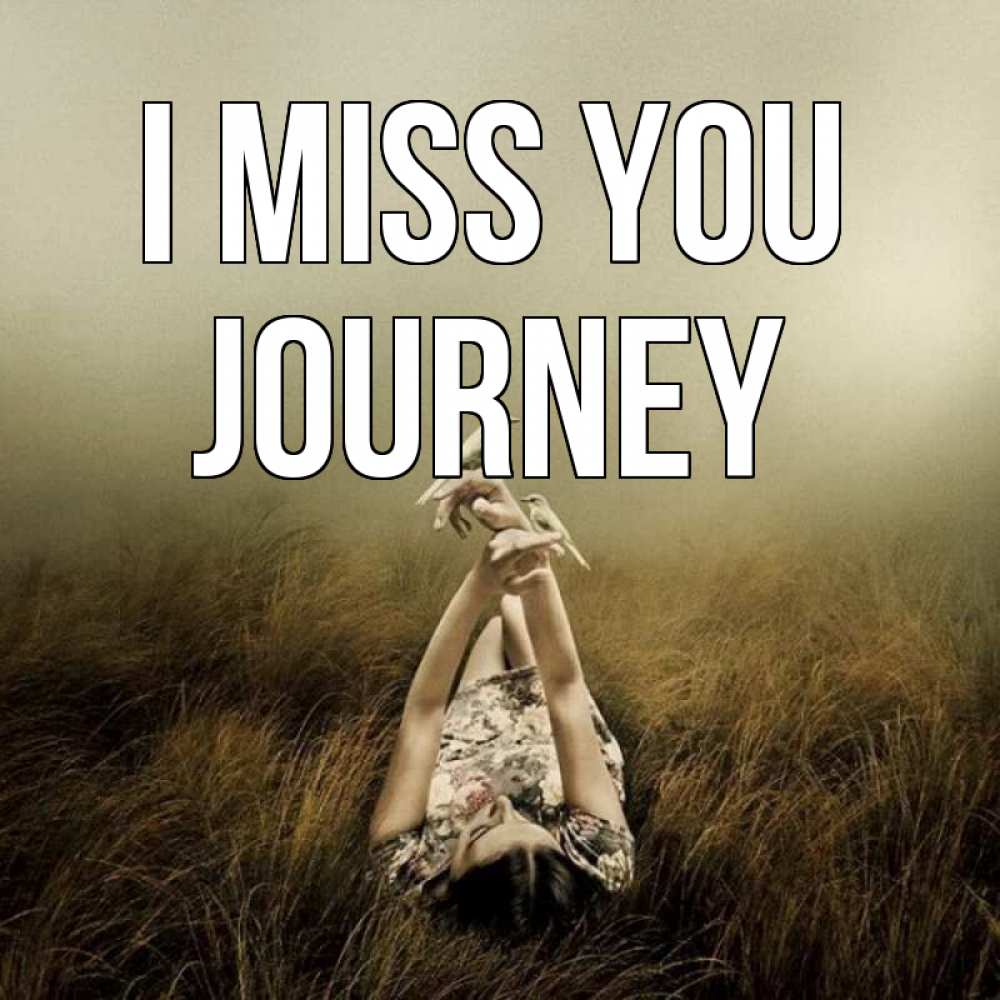 Greetings card с именем, Journey I miss you девушка с голубями Greetings with text for free download 