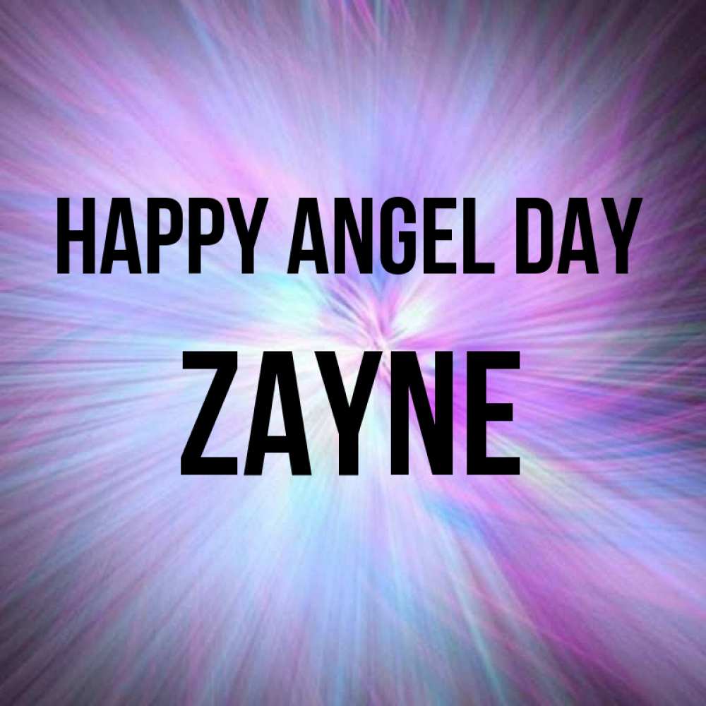 Greetings card с именем, Zayne happy angel day ангельский свет Greetings with text for free download 