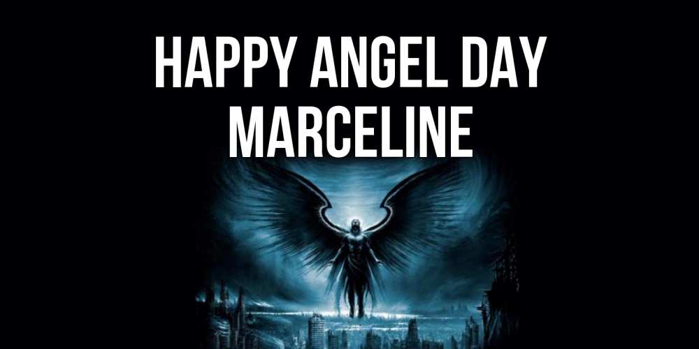 Greetings card с именем, Marceline happy angel day ангел, день ангела Greetings with text for free download 
