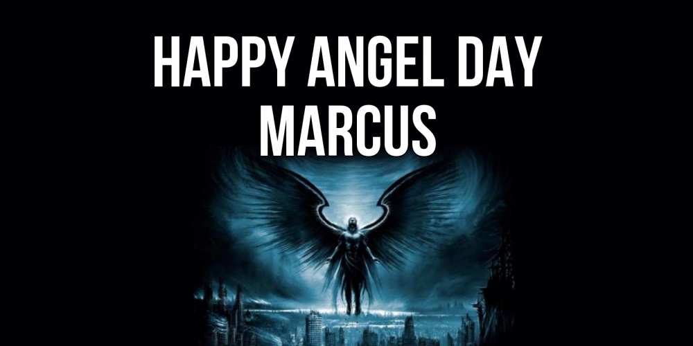 Greetings card с именем, Marcus happy angel day ангел, день ангела Greetings with text for free download 