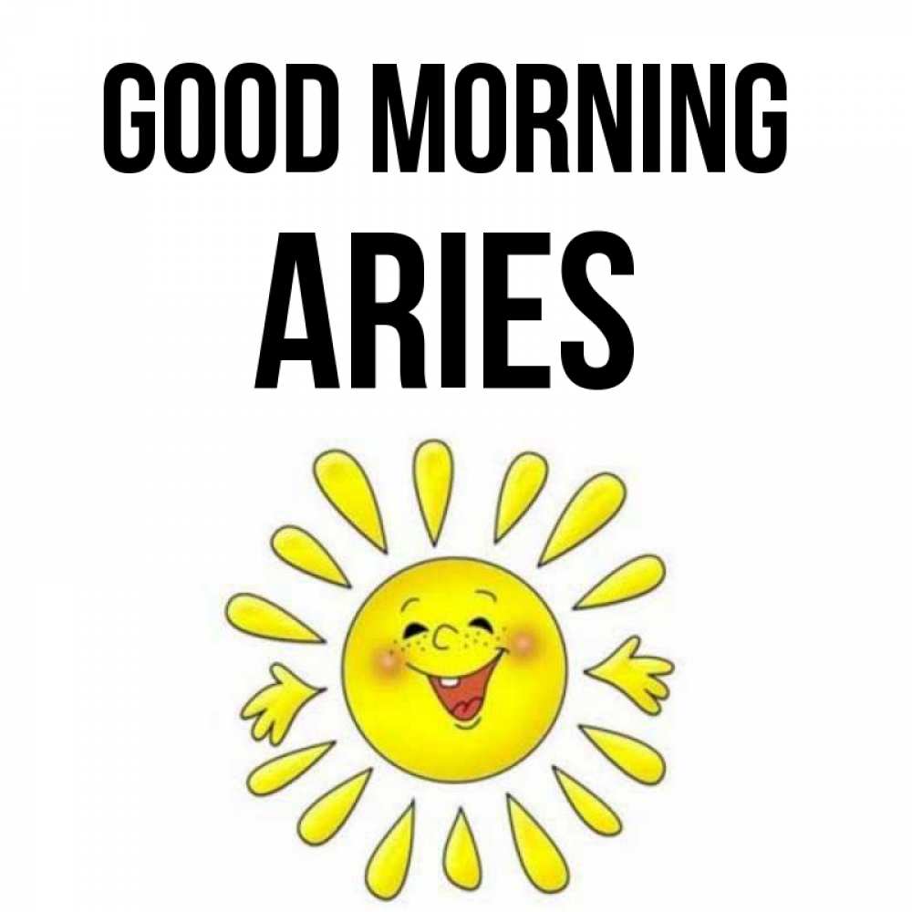 Greetings card с именем, Aries Good morning улыбка Greetings with text for free download 
