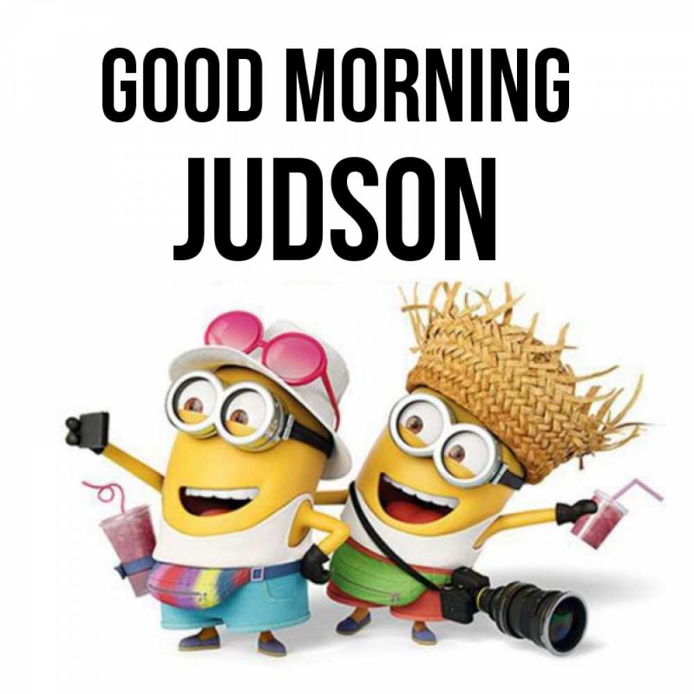 Greetings card с именем, Judson Good morning карнавал Greetings with text for free download 
