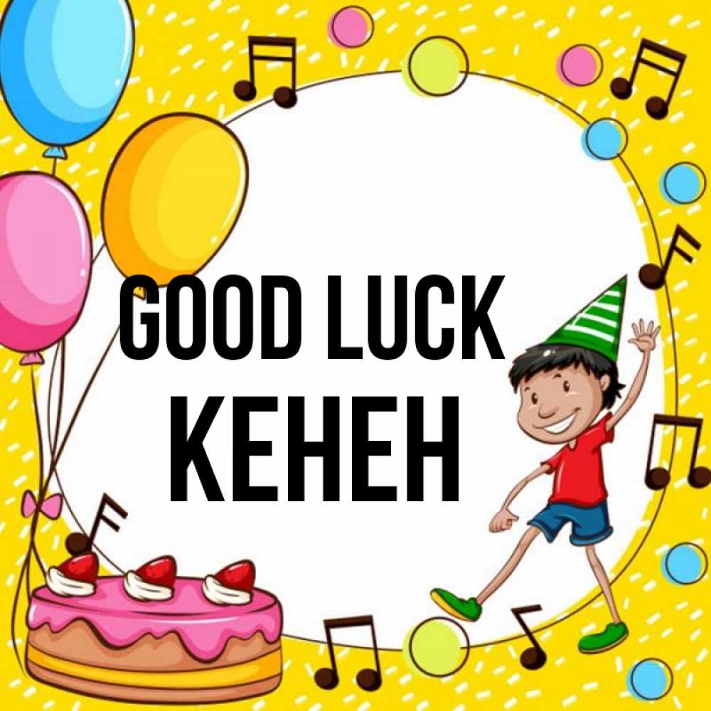 Greetings card с именем, Кенен Good luck открытка 1 Greetings with text for free download 
