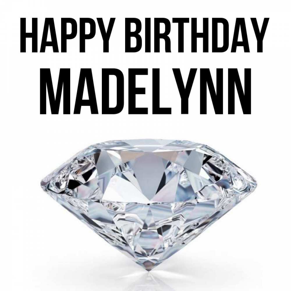 Greetings card с именем, Madelynn Happy Birthday к пожеланием быть богатым Greetings with text for free download 