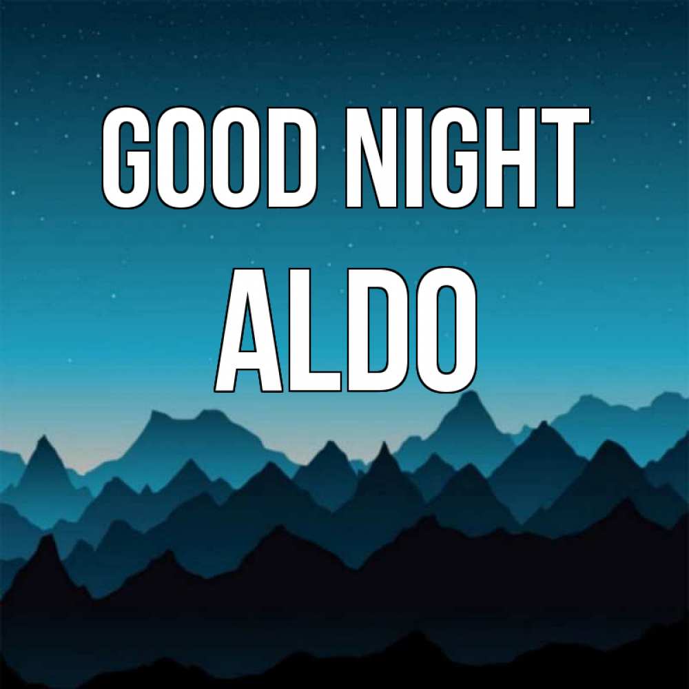 Greetings card с именем, Aldo Good night сладких снов звездное небо Greetings with text for free download 