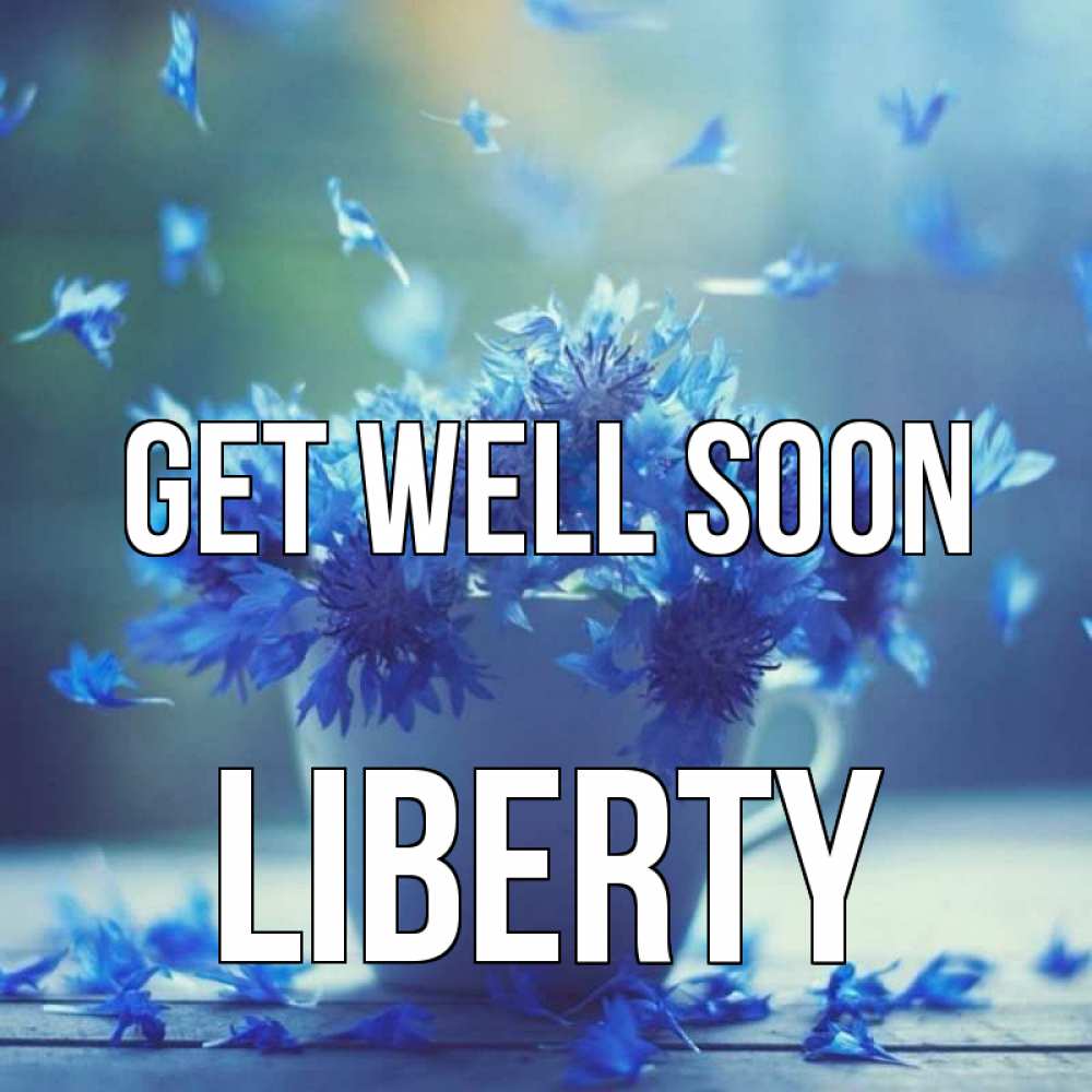 Greetings card с именем, Liberty Get well soon кружка с зельем и цветами Greetings with text for free download 