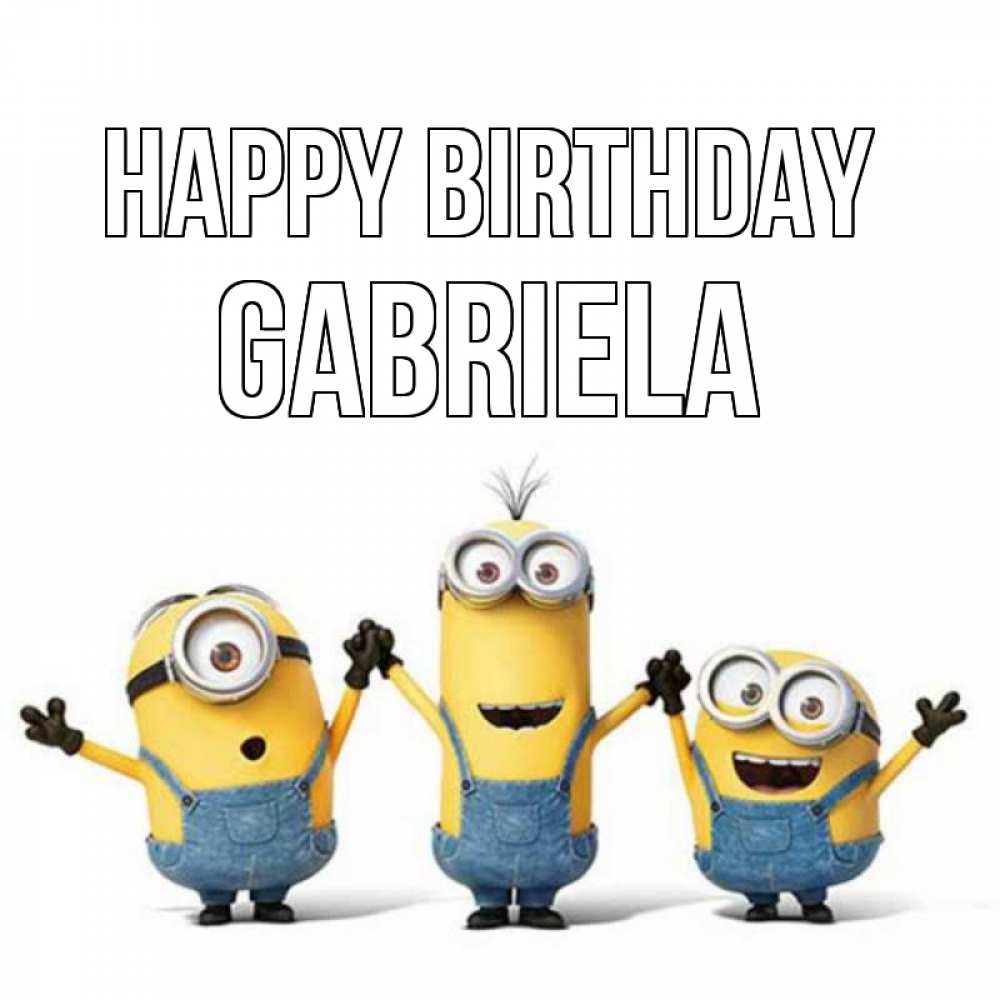 Greetings card с именем, Gabriela Happy Birthday с днюхой Greetings with text for free download 