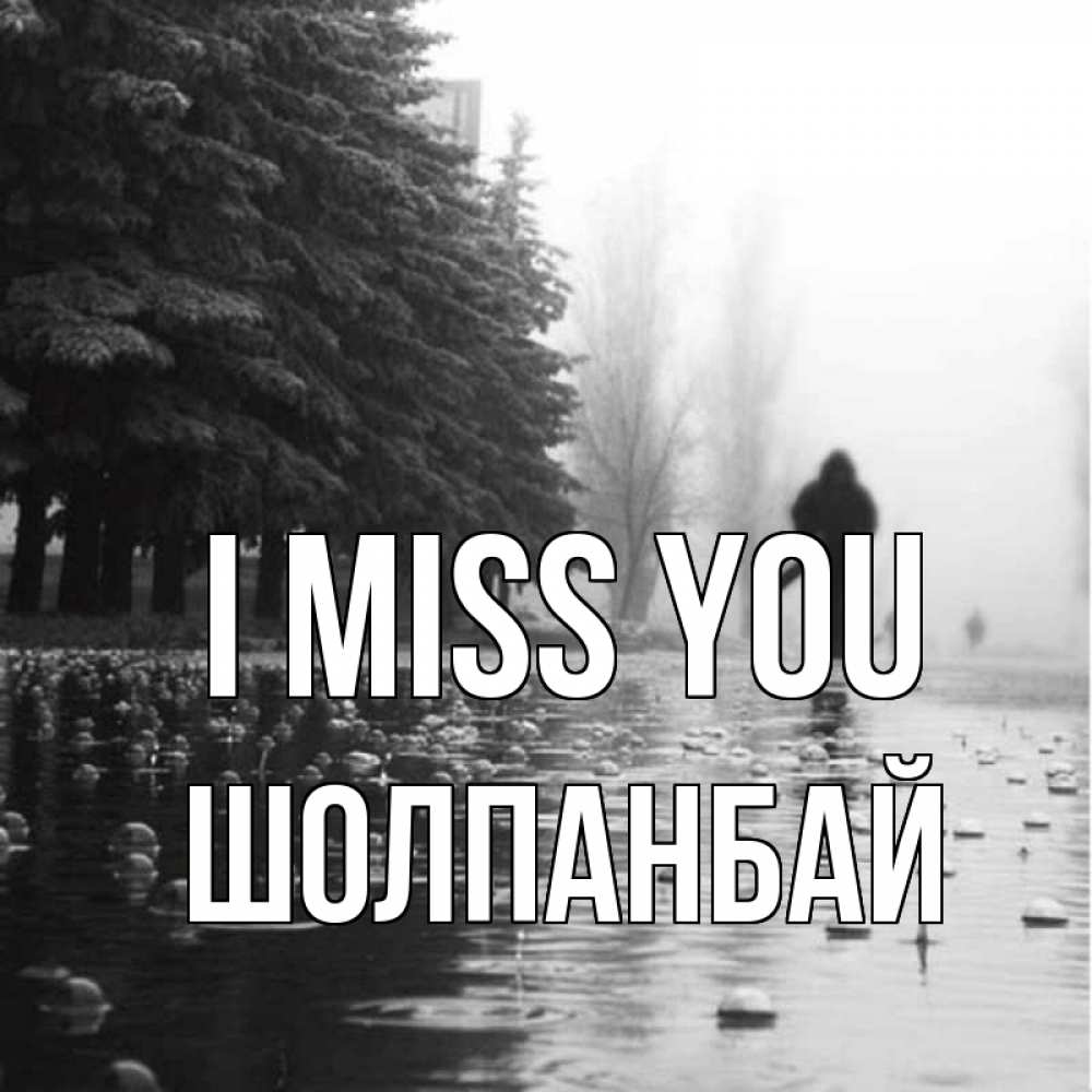 Greetings card с именем, ШОЛПАНБАЙ I miss you приходи Greetings with text for free download 