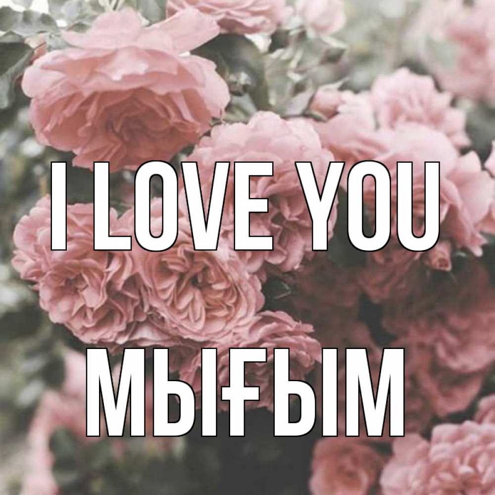 Greetings card с именем, МЫҒЫМ I love you розы 3 Greetings with text for free download 