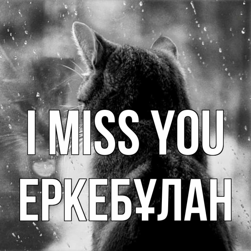 Greetings card с именем, Еркебұлан I miss you скорее ко мне приходи 1 Greetings with text for free download 