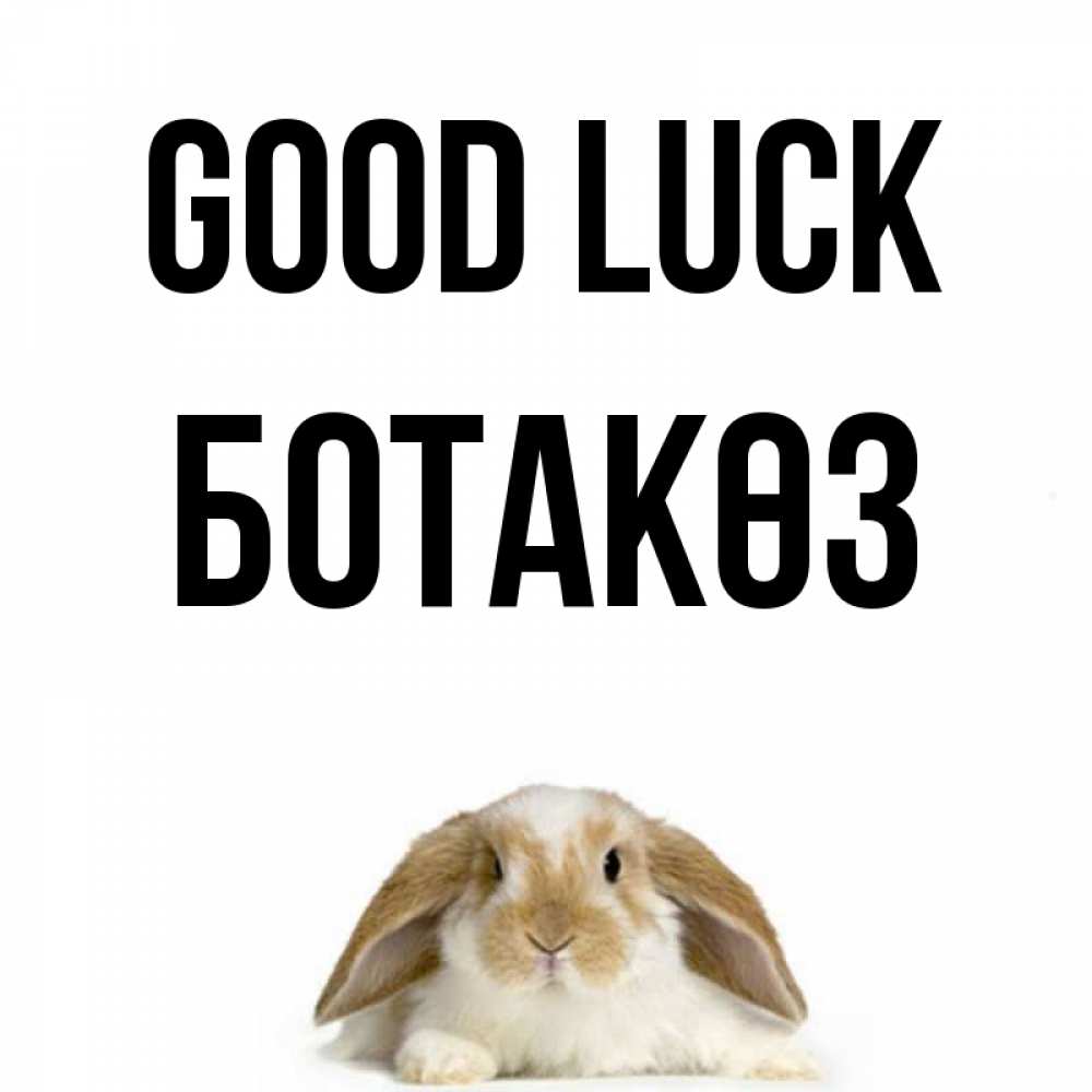 Greetings card с именем, БОТАКӨЗ Good luck открытки с произвольным текстом который можно вставить в открытку и создать ее самостоятельно бесплатно онлайн Greetings with text for free download 