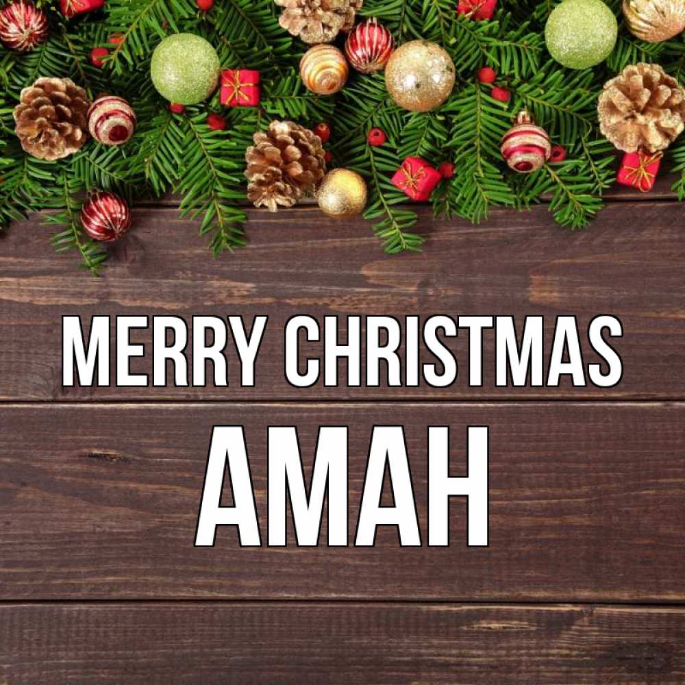 Greetings card с именем, Аман Merry Christmas с рождеством Greetings with text for free download 