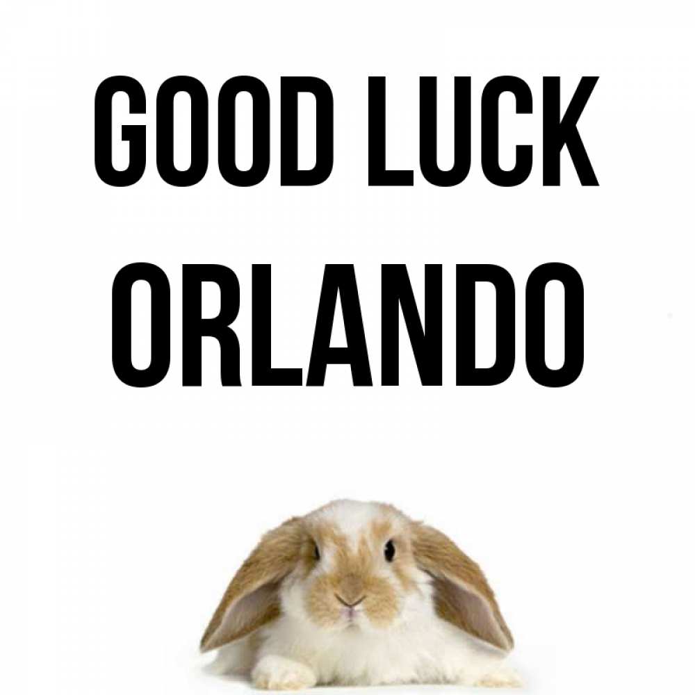 Greetings card с именем, Orlando Good luck открытки с произвольным текстом который можно вставить в открытку и создать ее самостоятельно бесплатно онлайн Greetings with text for free download 