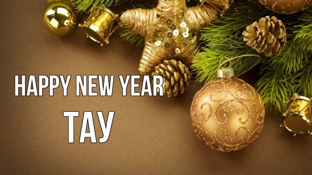 Greetings card с именем, ТАУ Happy New Year новый год Greetings with text for free download 