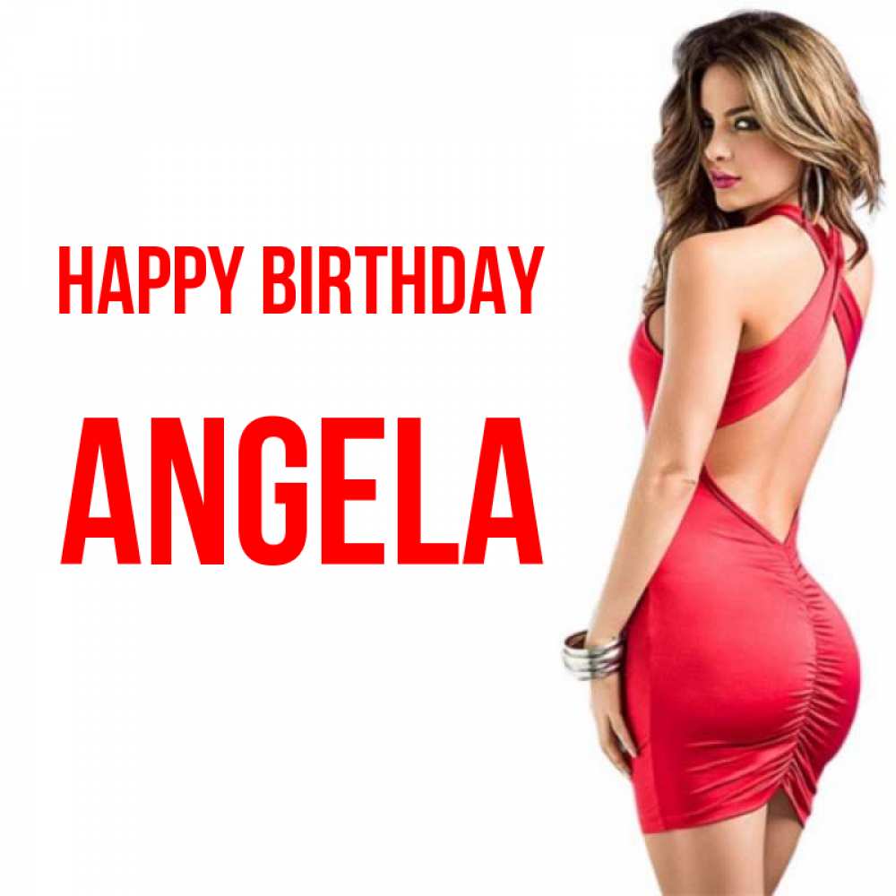 Greetings card с именем, Angela Happy Birthday Поздравительная открытка для парня или подруги Greetings with text for free download 