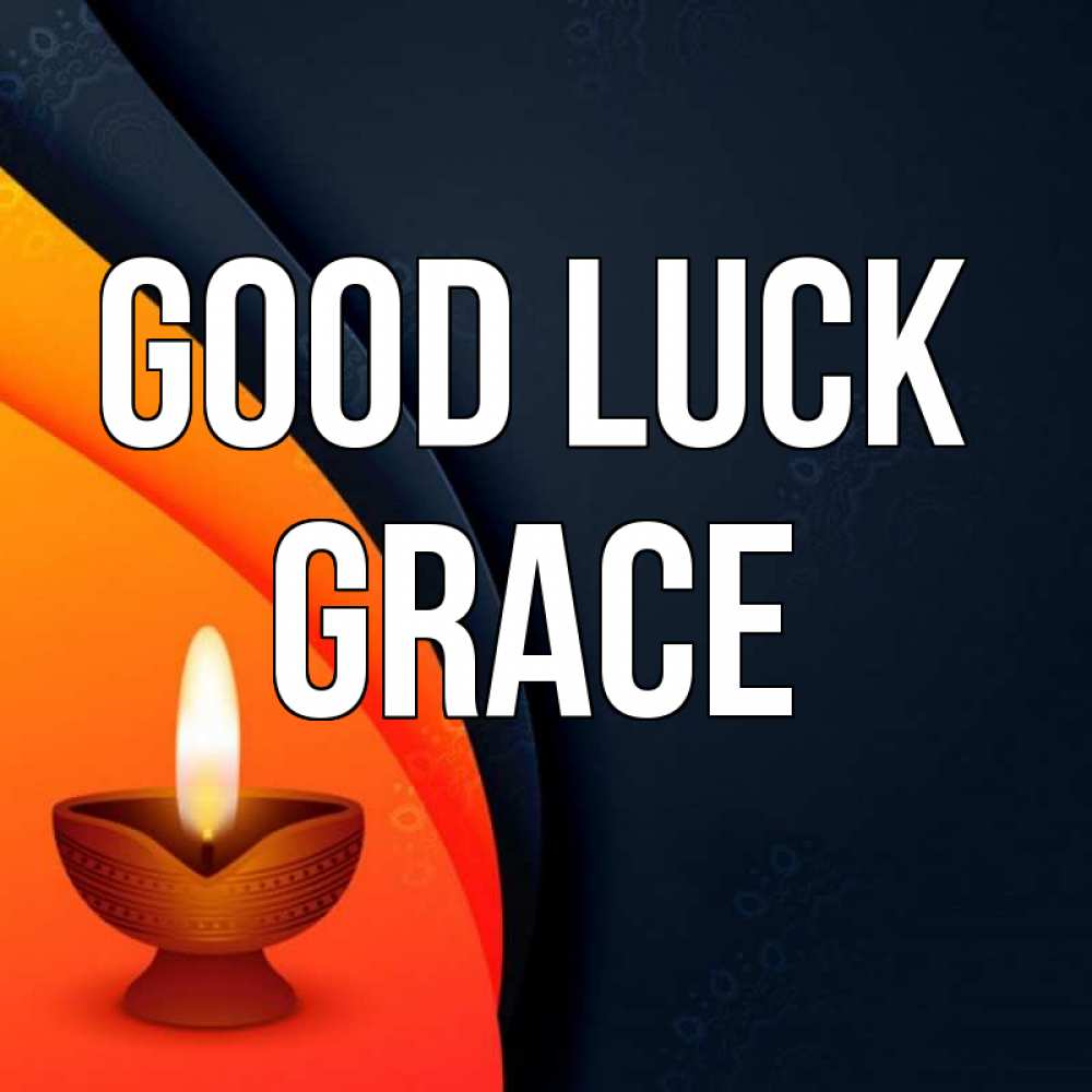 Greetings card с именем, Grace Good luck абстрактный фон Greetings with text for free download 