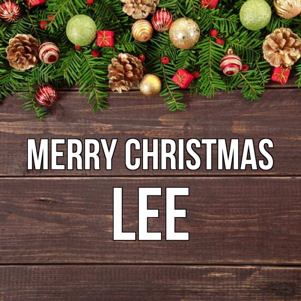 Greetings card с именем, Lee Merry Christmas с рождеством Greetings with text for free download 