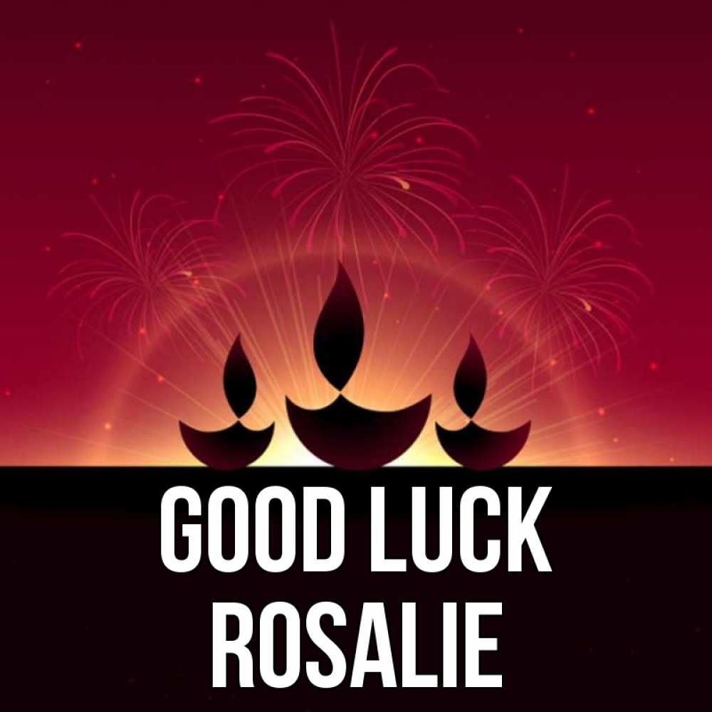 Greetings card с именем, Rosalie Good luck праздник Greetings with text for free download 