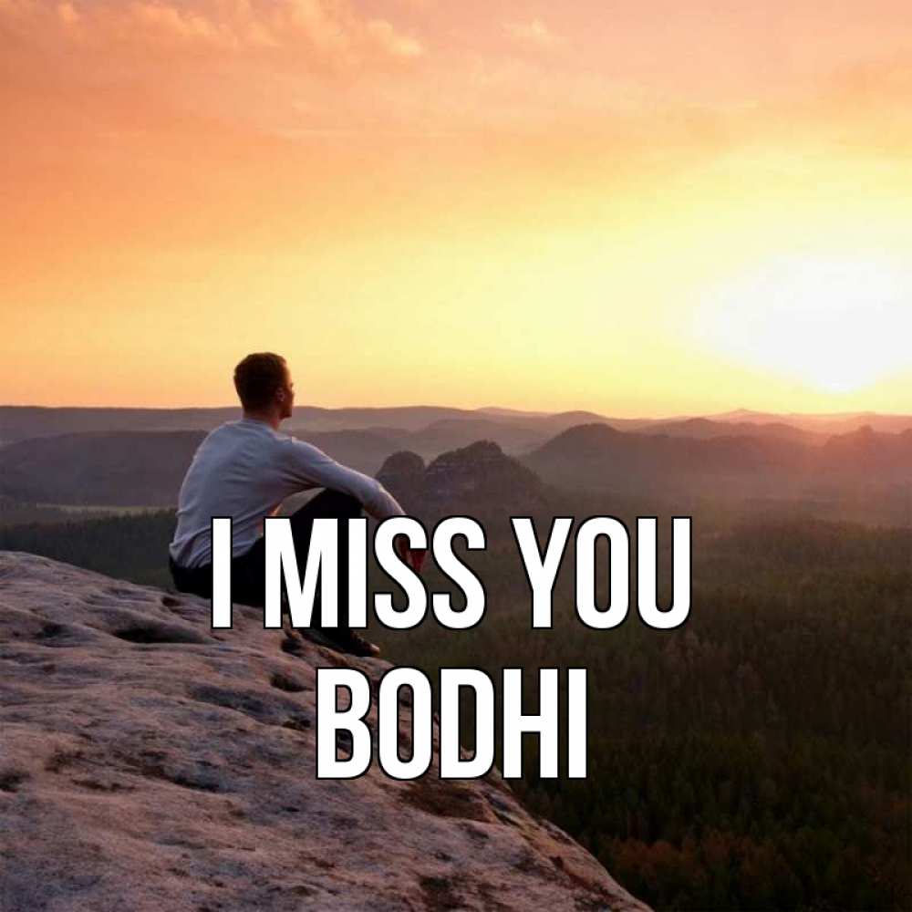 Greetings card с именем, Bodhi I miss you открытка про скучашки 1 Greetings with text for free download 