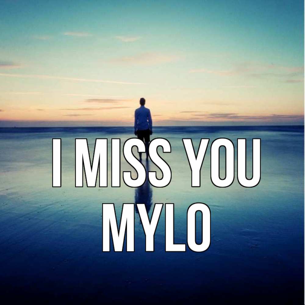 Greetings card с именем, Mylo I miss you зима Greetings with text for free download 