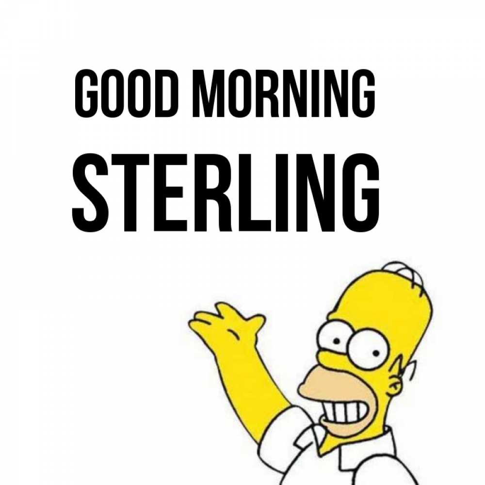 Greetings card с именем, Sterling Good morning открытки с пожеланиями Greetings with text for free download 