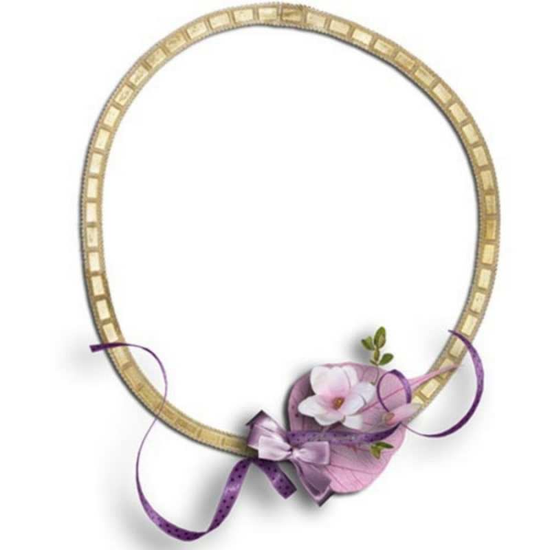 Открытка Рамочка с белым цветком и сиреневыми илстьями  золотая рамочка  happy angel day 