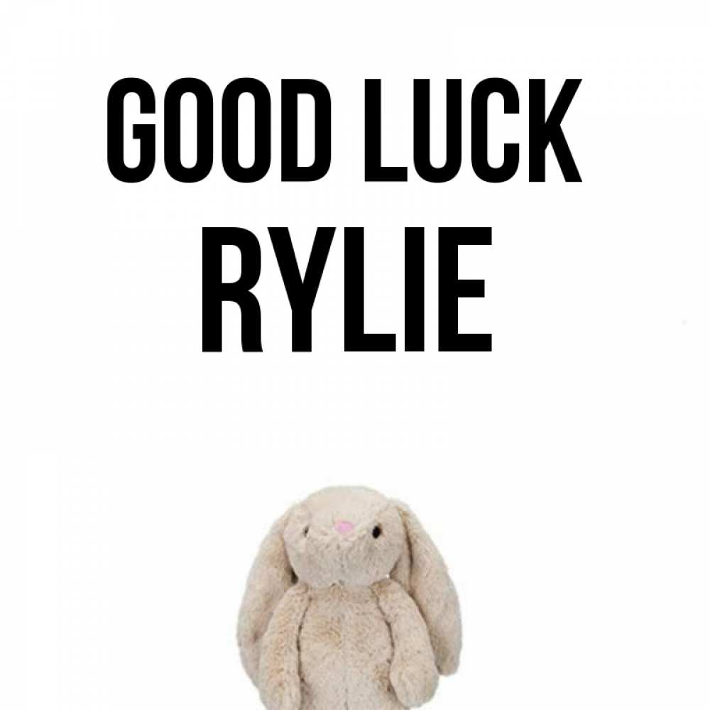 Greetings card с именем, Rylie Good luck сайт создаватель открыток Greetings with text for free download 