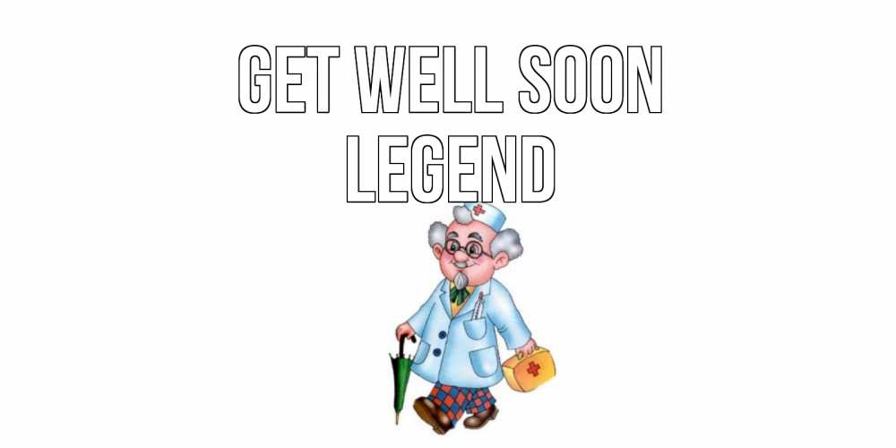 Greetings card с именем, Legend Get well soon не болей Greetings with text for free download 